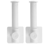 ABOOFAN Organisateur Mural pour Accessoires de Coiffure 2pcs en Abs Blanc Crochet Rétractable, Décoration Murale Élégante pour Ranger Bandeaux et Serrage-têtes