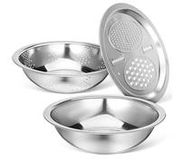 ABOOFAN Panier Égouttoir en Acier Inoxydable pour Évier Cuisine, Bassine à Légumes Robuste Fruits, Préparation Alimentaire et Lavage Facile Plusieurs styles