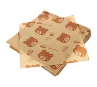 ABOOFAN Papier Alimentaire Cire Anti-huile 500 Feuilles pour Sandwichs, pour Repas en Plein Air et Bureaux Design Délicat