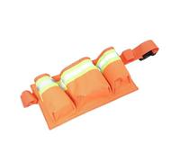 ABOOFAN Paquet avec Bandes Haute Visibilité pour Agents de Nettoyage Multi-Compartiments de Taille Réfléchissant Tissu Oxford Orange pour Patrouilles et Tâches Mobiles de Nettoyage