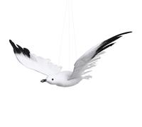 ABOOFAN Pendentif en Forme De Mouette Suspendue DéCoration Murale Artificielle 33X32Cm Ornement Volant pour FêTe Mariage Jardin Balcon