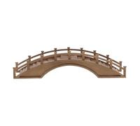 ABOOFAN Petit Pont en Bois en Arc pour Bonsaï et Jardinière Décorative | Modèle Miniature Couleur Café, 1 Pièce Incluse, Effet Réaliste Léger, pour Scène Photo et Figurines