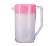 ABOOFAN Pichet Couvercle 4000ml en à Gradué Plastique Rose Boissons