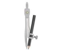ABOOFAN Plastique Compas à Dessin de Précision en Métal | Crayon en Bois, Fixation à Vis, Étui de Rangement Inclus, Finition Brillante, pour Dessin et Tracé Couleur Aléatoire
