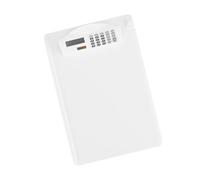 ABOOFAN Plastique Porte-documents A4 avec Pince Résistante avec Calculatrice Intégrée, et Tableau de Commande Bloc-notes pour Restaurants et Bureaux