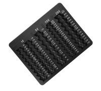 ABOOFAN Plateau Tri et Nettoyage Facile en Plastique Noir pour Pièces US de Tri Surface Lisse pour Caisses Enregistreuses en Supermarché
