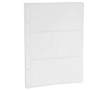ABOOFAN Pochettes en PVC Blanc pour Album, 10 Pages Faciles à Utiliser, Étui de Protection Pratique pour Monnaies et Objets