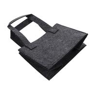 ABOOFAN Porte-Bouteille de Vin en Feutre Gris pour 6 Bouteilles Design Multi-Cellules, Paquet Portable sans Peluche pour Transport et Rangement Sécurisé