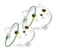 ABOOFAN Porte-clés Transparent en Capsule Abs pour Poils de Chat, 2pcs, Rangement Portable et Accès Rapide, Souvenir pour Activités en Plein Air et Voyage