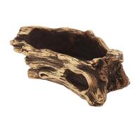 ABOOFAN Pot De Fleur en Ciment 7.9X3.1X3.1 Pouces Souche Créative Étanche pour Plantes Succulentes Décoration Intérieur Bureau Maison Jardin Léger