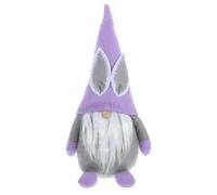 ABOOFAN Poupée GNOME de Bureau, Gnomes Lapins, Pourpre, en Tissu Pelucheux, Sable et Bois, Douce au Toucher, Stable, Décoration de Pâques Printemps Maison Fêtes de Printemps