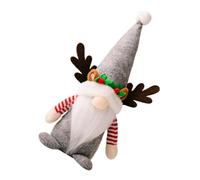 ABOOFAN Poupée GNOME de Noël Décorative GNOME de Noël en Coton et Tissu Non Tissé Figurine Renne Gris pour Décoration Garçon et Filles