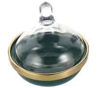 ABOOFAN Ramequin en Céramique pour Maison, avec Couvercle Bol à Dessert | Conservation Pratique, Usage Multifonction, Style Simple Élégant, Verre et Céramique, pour Réunions Familiales