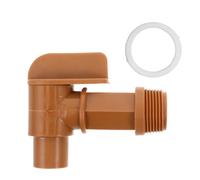 ABOOFAN Robinet de Récupération D'eau de Pluie 3/4 en Plastique, Étanche | Raccord de Cloison pour Réservoir, Anneau D'étanchéité, Structure Interne Conique, Usage Hydroponique