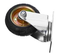 ABOOFAN Roue de Rechange pour Chariot Pivotante en Caoutchouc et Fer | Capacité Portante Élevée, Résistance à Déformation, Transport Facilité, Usage pour Caddie de Course et Cadis
