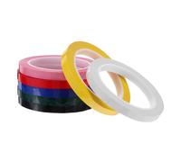 ABOOFAN Ruban Adhésif de Masquage Haute Température 10 Mm X 66 M, 7 Rouleaux Multicolores, Bande de Marquage pour Bricolage, Étiquetage Bureau et Tableau Scolaire