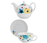 ABOOFAN Set de Théière en Céramique Capacité Modérée avec Tasse et Assiette Design Traditionnel, Facile à Utiliser Énergie, Thé Maison
