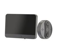 ABOOFAN Sonnette Visuelle WiFi Intelligente avec Œil Électronique 4,3 Pouces en Métal 720p, Fonction Photo et Appel Vidéo pour Système D'alarme Maison Sécurisé