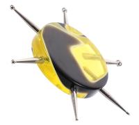 ABOOFAN Stylo à Pointiller Multifonction Taille Moyenne Acrylique Noir Et Jaune Outil à Points Pour Nail Art Femmes Usage Diy Poterie Et Manucure