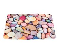 ABOOFAN Tapis de Sol Décoratif Antidérapant en Polyester Rectangulaire | Texture Douce, Entretien Facile, Protection du Sol, Style Rustique, pour Intérieur Maison et Entrée