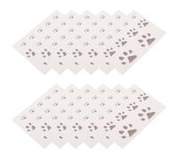 ABOOFAN Tatouages Temporaires pour Garçon et Filles 20pcs Pattes de Chat Noirs Thermochromiques, Impression Transfert D'eau, Changement de Couleur Selon la Température, Facile à Appliquer