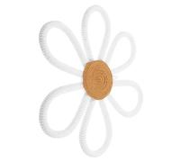 ABOOFAN Tenture Murale Tissée Marguerite Bohème en Corde de Coton, Blanc, pour Chambre de Fille, Déco Murale Intérieure, Charme Délicat