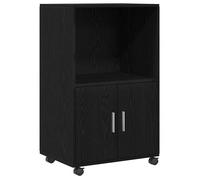 ABOTT@Buffet de Cuisine KENNETH - Armoire Bas/Colonne/ Armoire Chêne noir 55x40x82cm - 492737