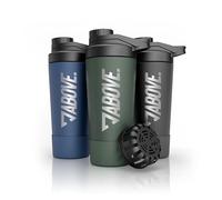 ABOVE. Shaker Protéiné Inox 750ml, Double Paroi Isotherme, Olive | Shaker Maintient Chaud/Froid 12H, avec Tamis & Échelle, Sans BPA, Lave-Vaisselle 45°C, 100% Étanche, Gym