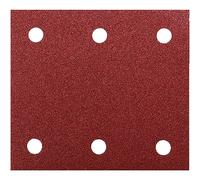 10 feuilles abrasives Makita velcro 114 x 102mm (6 trous)