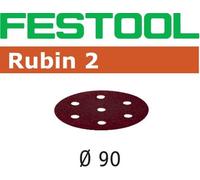 Festool Abrasif pour ponceuse Rubin 2 STF D90/6 Ø 90 mm P150 - Boîte de 50