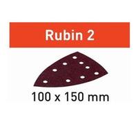 Abrasif Rubin 2 STF DELTA/9 P100 RU2/50 FESTOOL Grain 100 - Boîte de 50 - 577574 Noir G
