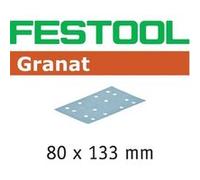 Abrasifs Granat 80 x 133 mm pour enduits, apprêts, laques FESTOOL