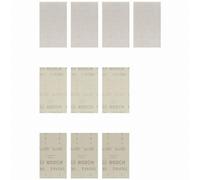 Bosch 10x Coffrets d'abrasifs réticulés EXPERT M480 (pour Peinture sur bois, Bois dur, Ø 80x133 mm, Grain 4x80, 3x120, 3x180, Professional Accessoire Ponceuse excentrique)