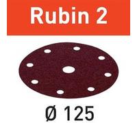 Abrasifs RUBIN 2 D125/8 P150 RU2/10 - FESTOOL - 499106 Rouge G