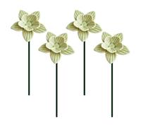 Abreuvoir À Abeilles Pour Jardin 4 Bols Bain Céramique | Avec Piquet Station D'Eau Fleur Papillon Pour Jardin Terrasse Pot Fleur Colibri Décoration Extérieure Intérieure