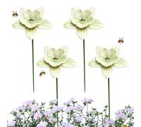 Abreuvoir À Abeilles pour Le Jardin | 4 Piquets en Céramique en Forme de,Abreuvoir à Abeilles | pour Utilisation en Extérieur Jardin Terrasse Balcon Ferme À Papillons Bassin Fontaine