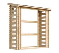 Abri à bûches -l86xl184xh200 cm - 0.9 m2