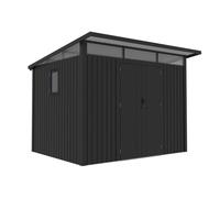 Abri à outils en métal Odda 2,9 x 2,5 m CoverTech anthracite