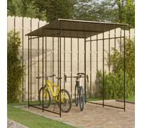 vidaXL Abri à vélos 190x190x222 cm Acier noir