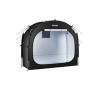 VEVOR Abri à Vélo pour 1-2 Vélos Tente de Rangement Spacieuse Étanche, Fenêtre Ventilée, Poteaux Fibre de Verre, Double Fermeture Éclair, Tissu Oxford, Porte Simple, Facile à Installer, pour Extérieur