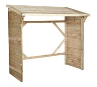 Abri-bûche en bois 203 x 114 5 x 221 cm Memphis - Cerland