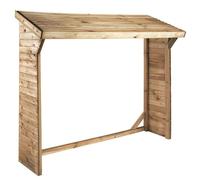 Abri buches bois 220x75x183cm