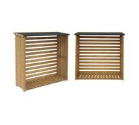 Abri bûches bois de sapin (lot de 2) MERISIER
