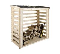 Abri Bûches COME L224xP127xH180cm Cerland | Rangement Bois Extérieur Pratique