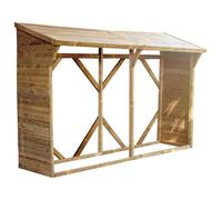 Cerland Abri-bûches en bois Memphis XL 213 x 100 x 319,5 cm