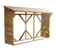 Abri-bûches en bois 213 x 100 x 319,5cm