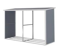 Abri bûches résine Alexandre - 3.38 m² - 302 x 112 x 190 cm - Gris