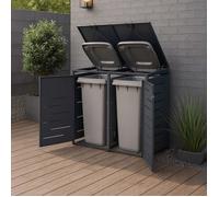 Abri cache poubelle double 2x240L
