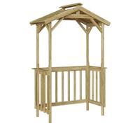 Abri de barbecue en bois de pin traité 133,5 x 63 x 200 cm | Abri extérieur pour grill, design minimaliste, pin traité résistant, idéal pour jardin et terrasse, nettoyage facile