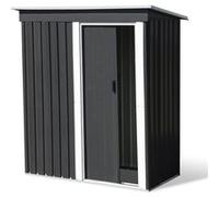 IDMarket - Abri de Jardin 1,3 m² Gris en Acier galvanisé